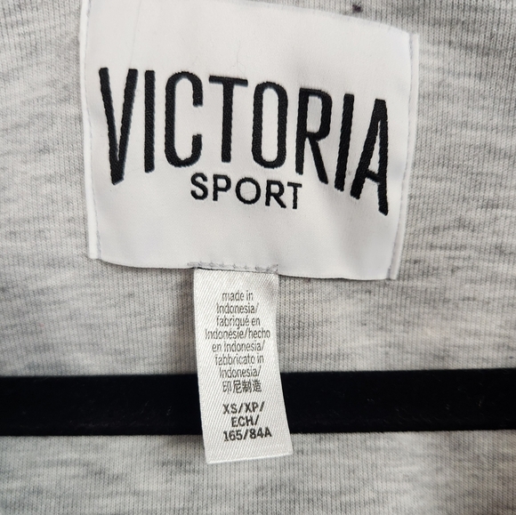 Victoria's Secret Sport VSX Gray Full Zip Hoodie Sweatshirt XS Casual Activewear - Picture 6 of 9